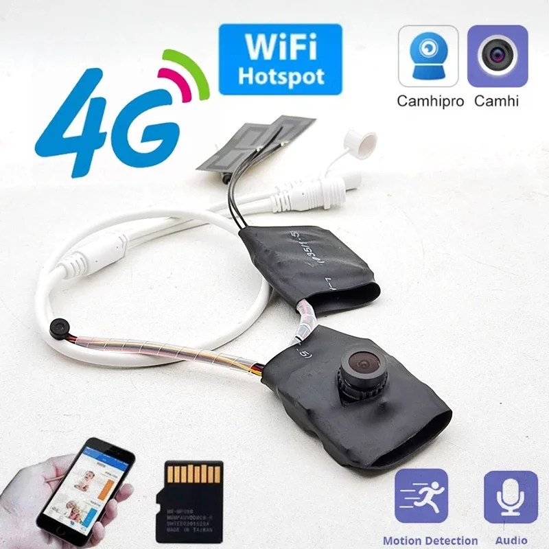 Широкоугольный Мини-Маршрутизатор 4G Camhi DIY 5MP 2MP 3G SIM Lte модуль IP-камеры IMX335 беспроводной Wi-Fi точка доступа аудио TF слот для карт