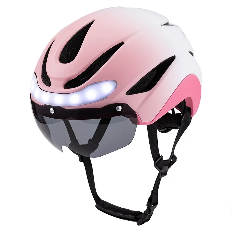 New Fashion Multi-Color Helmet with Integrated Turn Signals for Night Cycling New Fashion LED Helmet for Night Riding Safety