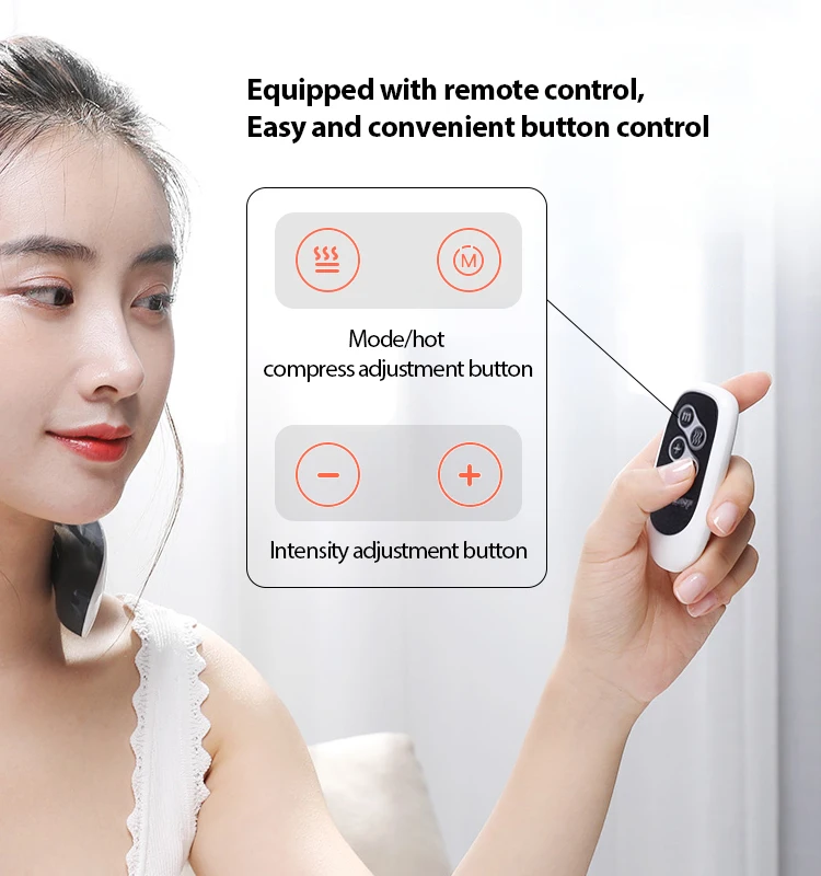 modern novel design smart neck massager heater electrode multi trigger point therapy neck acupuncture