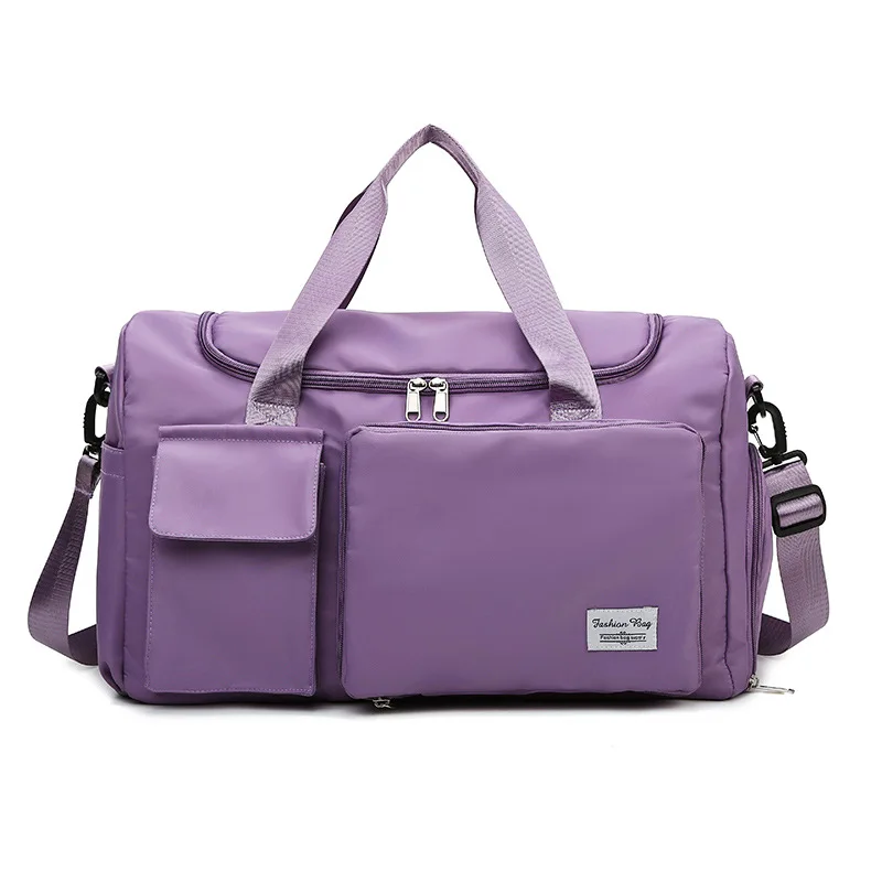 Индивидуальная сумка для спортзала, уличный чемодан, спортивная сумка для спортзала, Женская водонепроницаемая складная дорожная сумка через плечо из ткани Оксфорд, большая дорожная сумка 30 л