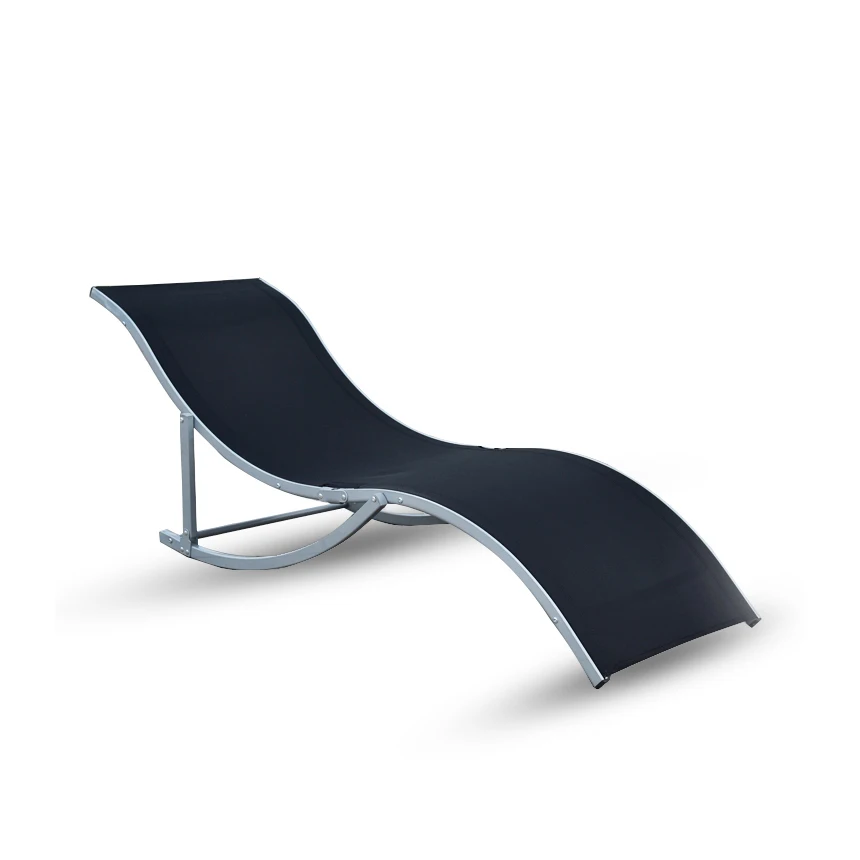 UKEA оптовая продажа алюминиевый тканевый портативный складной волнистый откидной шезлонг для