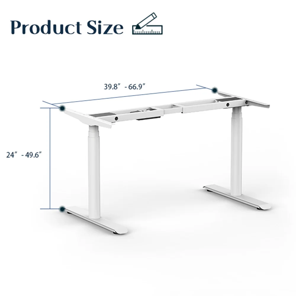Ergonomic Modern Metal Raising Lift Table Legs Automatic Remote Height Adjustable Table Legs Electric Standing Desk