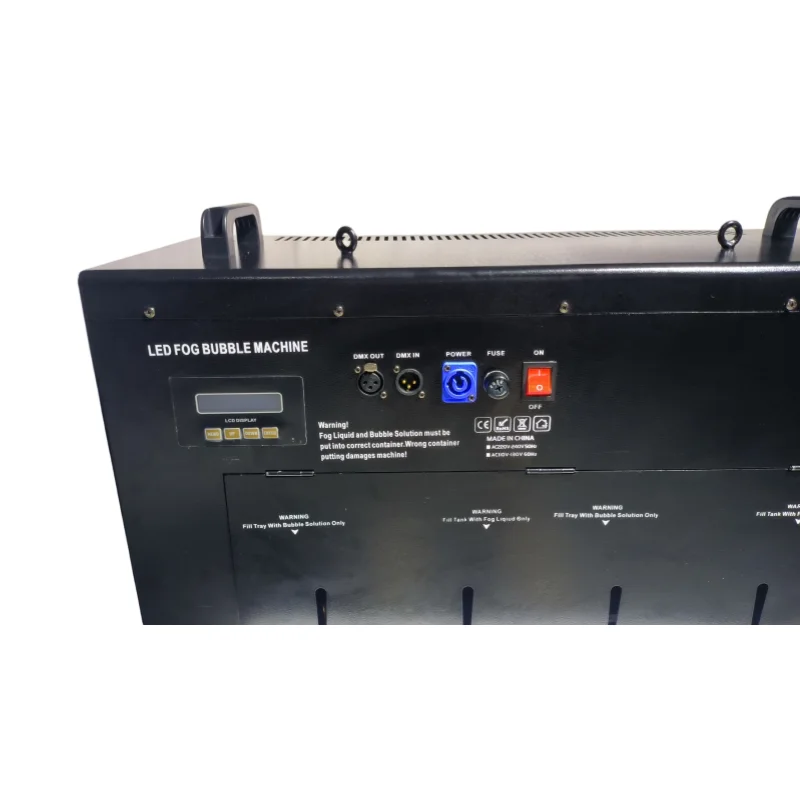 New bubble fog machine 1500w 4 heads RGBW 4 in 1 Led stage effect machine DMX with remote control