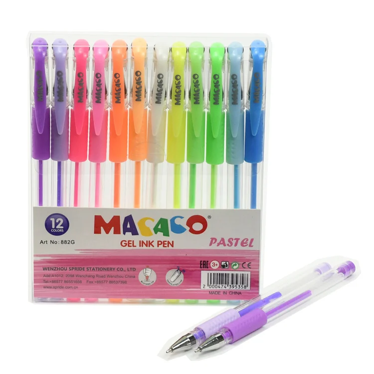 Оптовая продажа высокое качество индивидуальный логотип роскошная гелевая ручка для письма в школе и