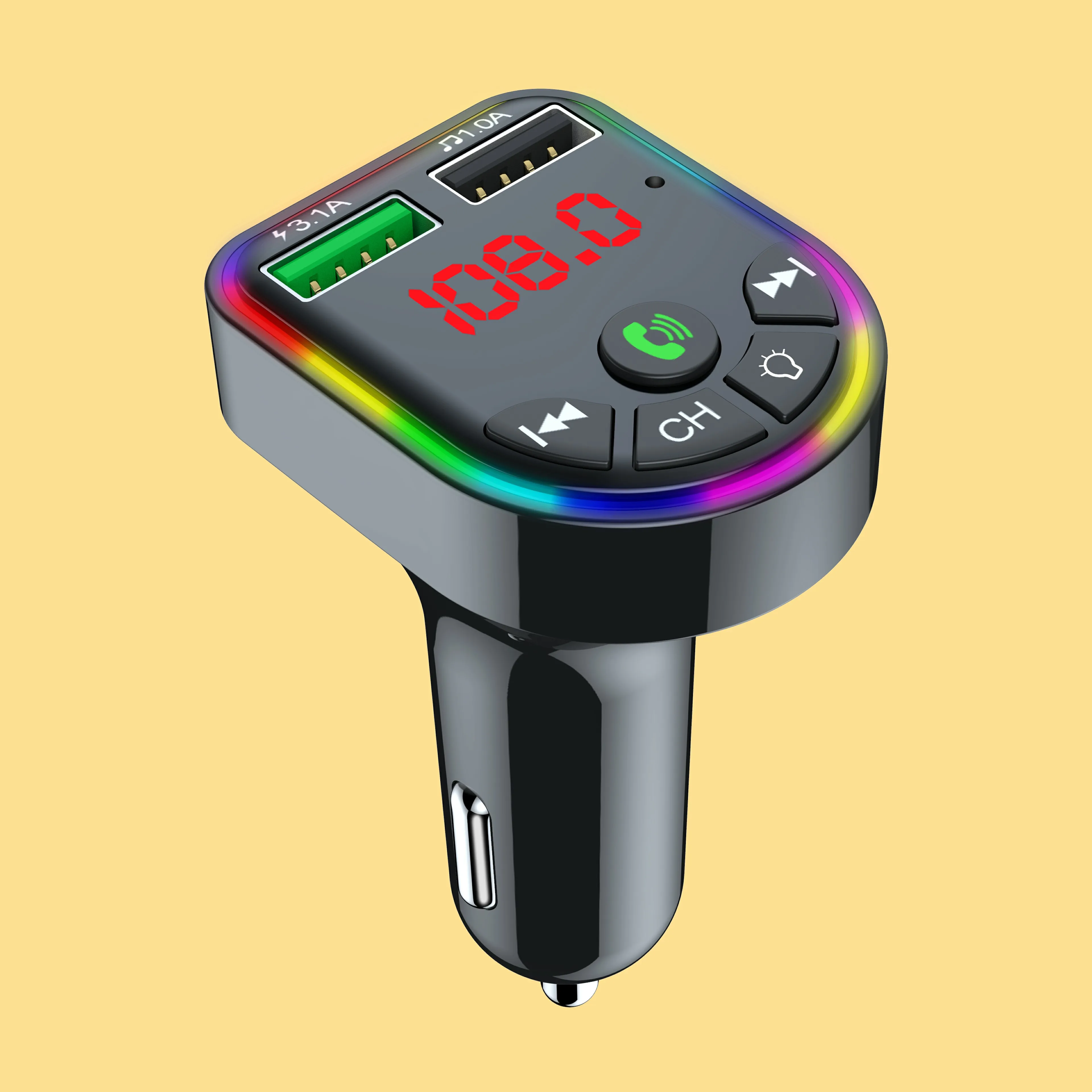 Автомобильный mp3 аудио беспроводной Bluetooth fm-передатчик MP3-плеер