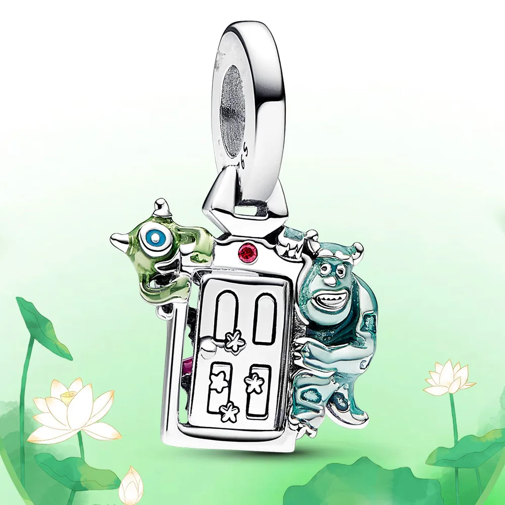 Top sales 925 silver Pixar Monsters University High quality DIY  charms for bracelet