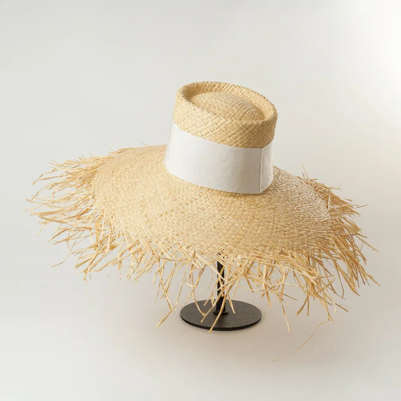 
Fashion Beach Vacation Straw Seagrass Hat For Women 
