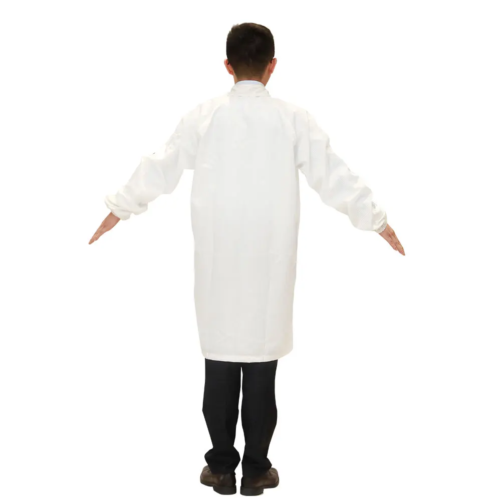 
Professional manufacturer safe lab coat poly clothing dust-free workshop unisex clean room esd clothes 