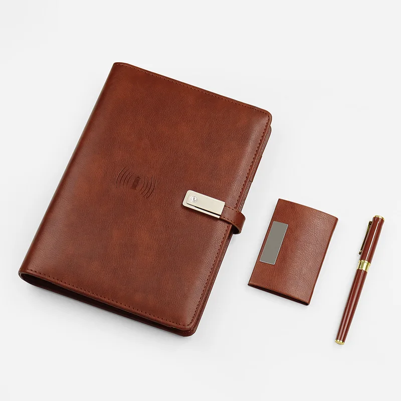 Wholesale Business Gift Power Bank Notebook Name Card Box USB Flash Drive and Pen 4 in 1 Set Souvenir Promotion Present