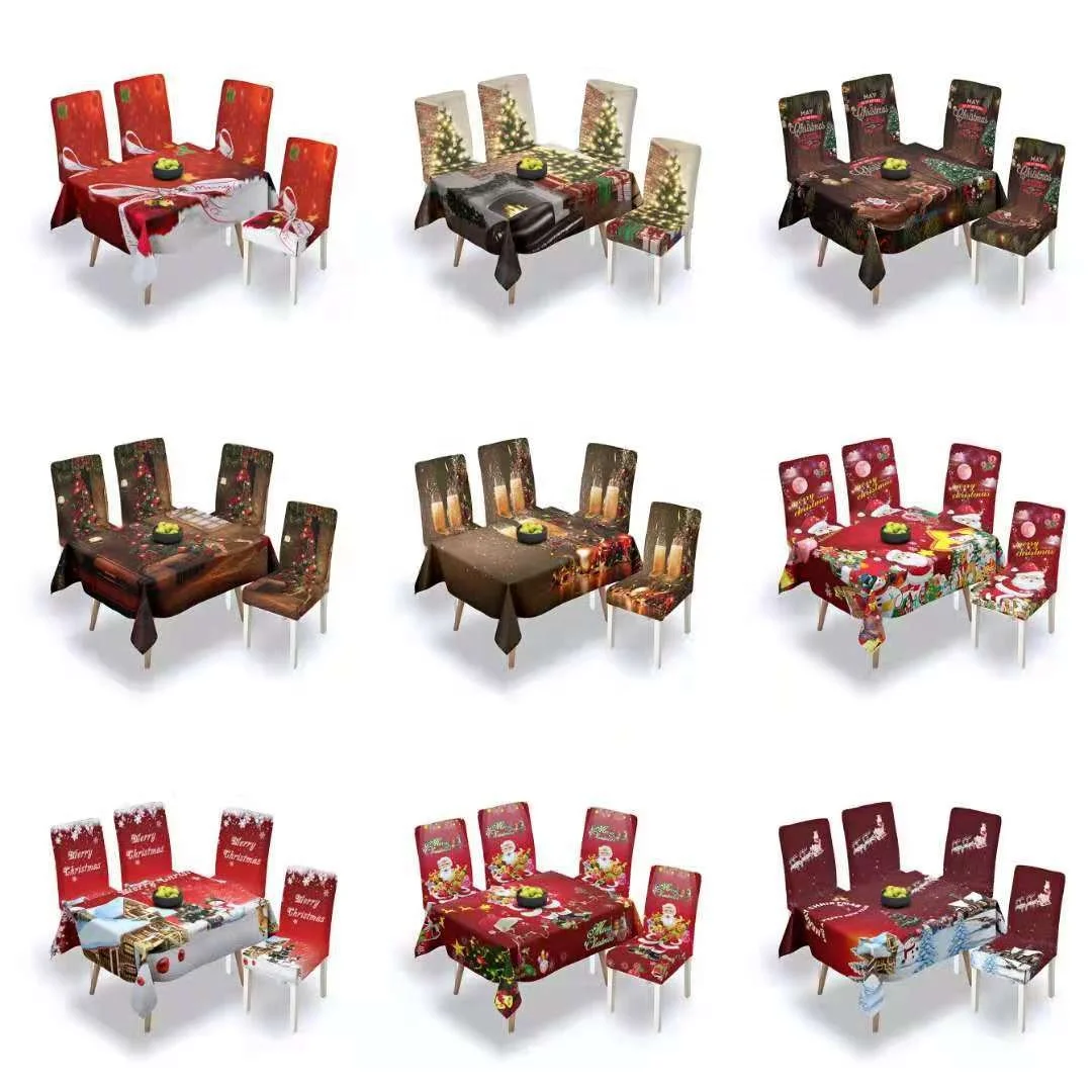 140*210 cm Rectangle Table Cloth Cotton Christmas Prints Table Cover Dinner Table Cloth