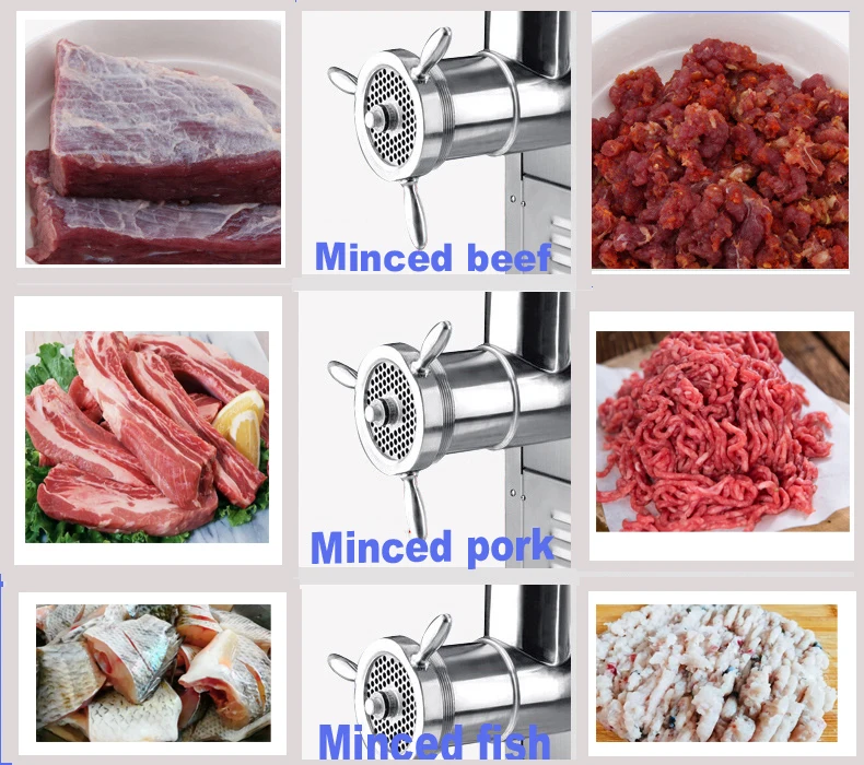 TK-52 stainless steel industrial meat mincer /large meat grinder with best price