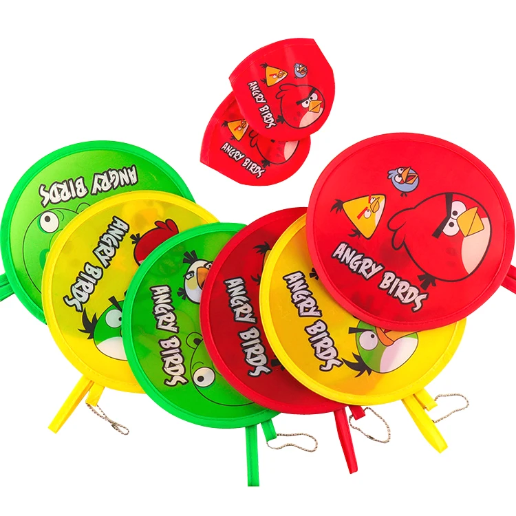 190T Folding Pocket Toy Foldable Flying Disc with Bag Dog butterfly Interactive Dog Toys Outdoor Activity Game for custom logo