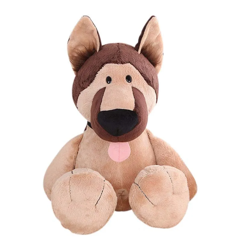 Custom Realistic dog Toy Wolf  Plush Toys Stuffed Wild Animal for Kids Gift stuffed Wolf Toys
