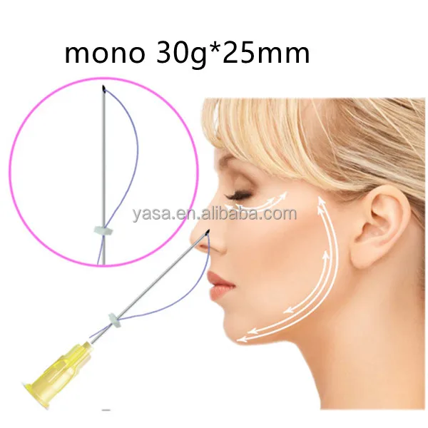 
pdo threads mono smooth 30G 25mm pdo threads face lifting pdo threads for eye korea v line 
