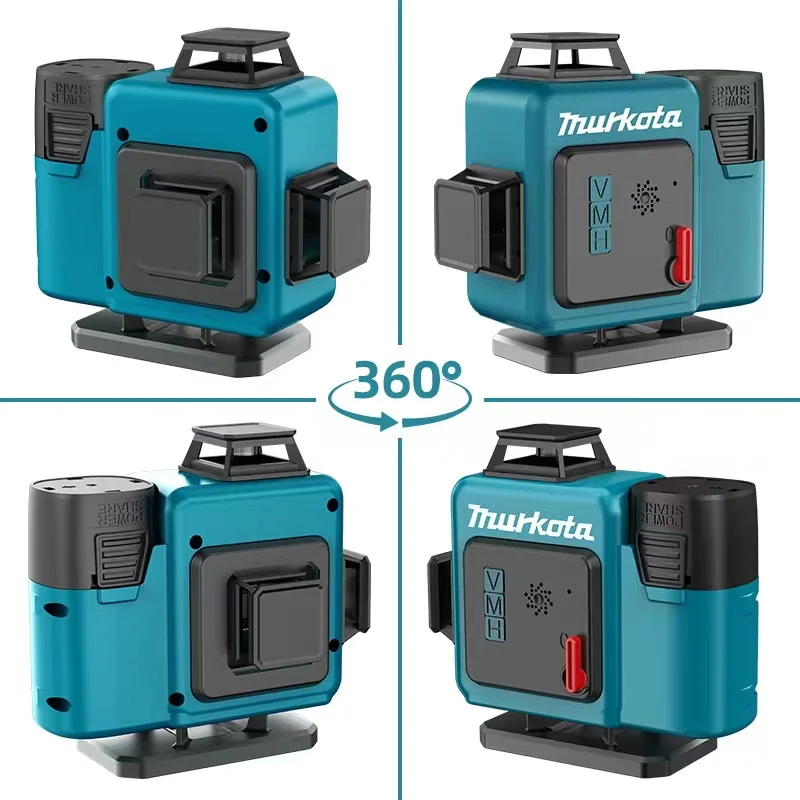 Factory High Accuracy Infrared Ray 12 Line Wall and Ground-level Spirit Level 4D All-around Wall Laser Level