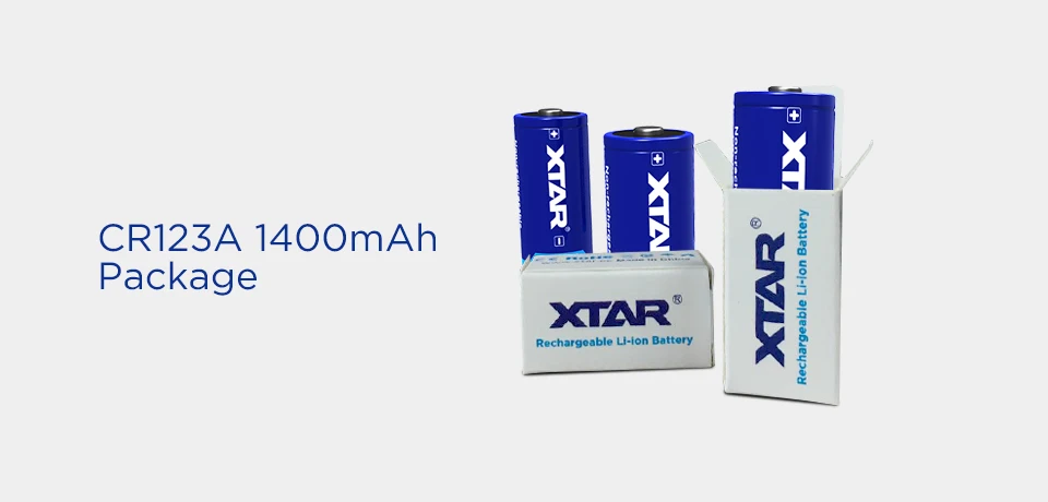 Аккумулятор 3 В 1400 мАч CR123A без перезарядки