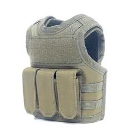 Recycle can coolers Waterproof Patches Mini Vest Can Cooler Neoprene Tactical