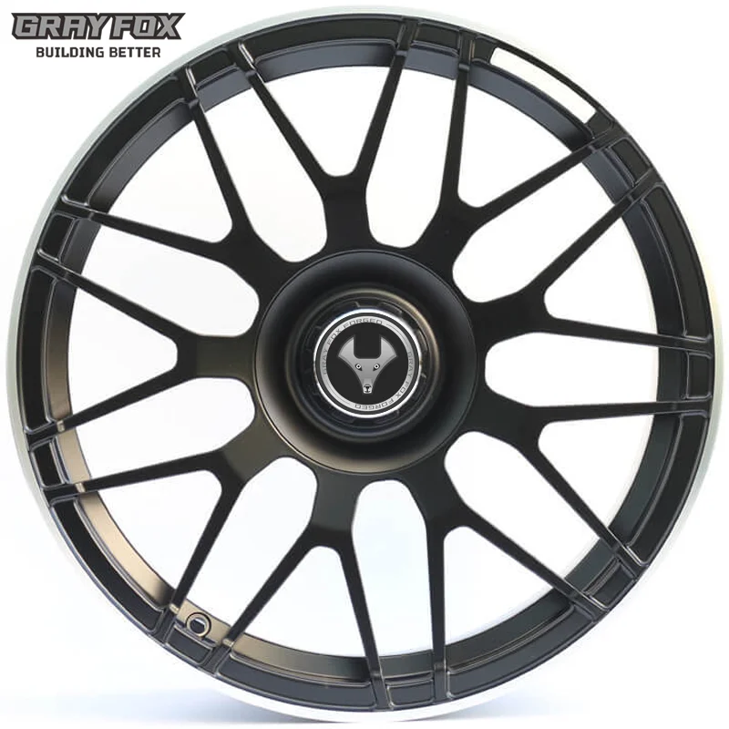 GRAYFOX под заказ Глубокий вогнутый 17-24 дюйма 5x120/112/113.4 ярко-черный для Cayenne911 taycan моноблочные Легкосплавные кованые диски