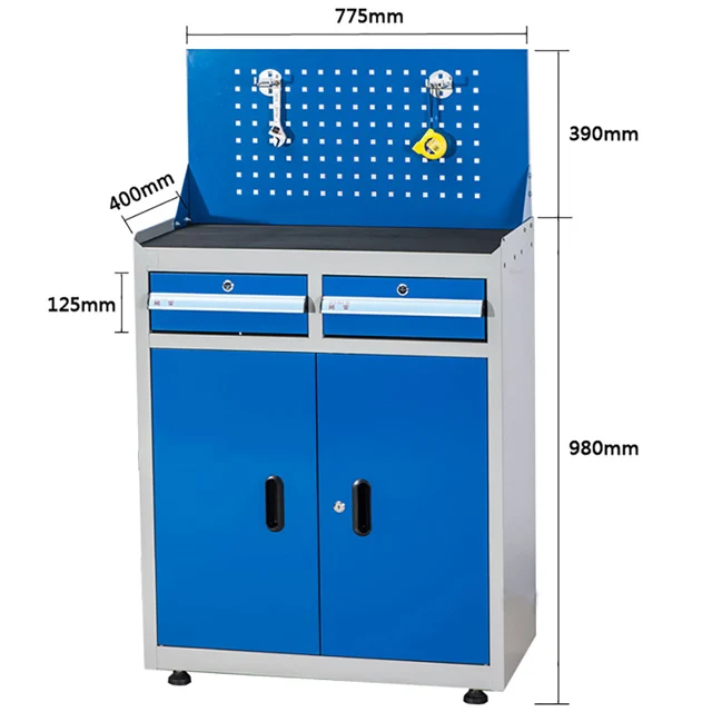 2020 Kinbox Professional Workshop Metal Steel Drawer Storage Workbench