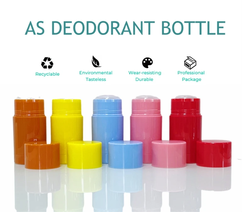 plastic bottle manufacturer PP15ml 30ml 50ml 70ml round bottom filling solid sunscreen stick container Deodorant bottle