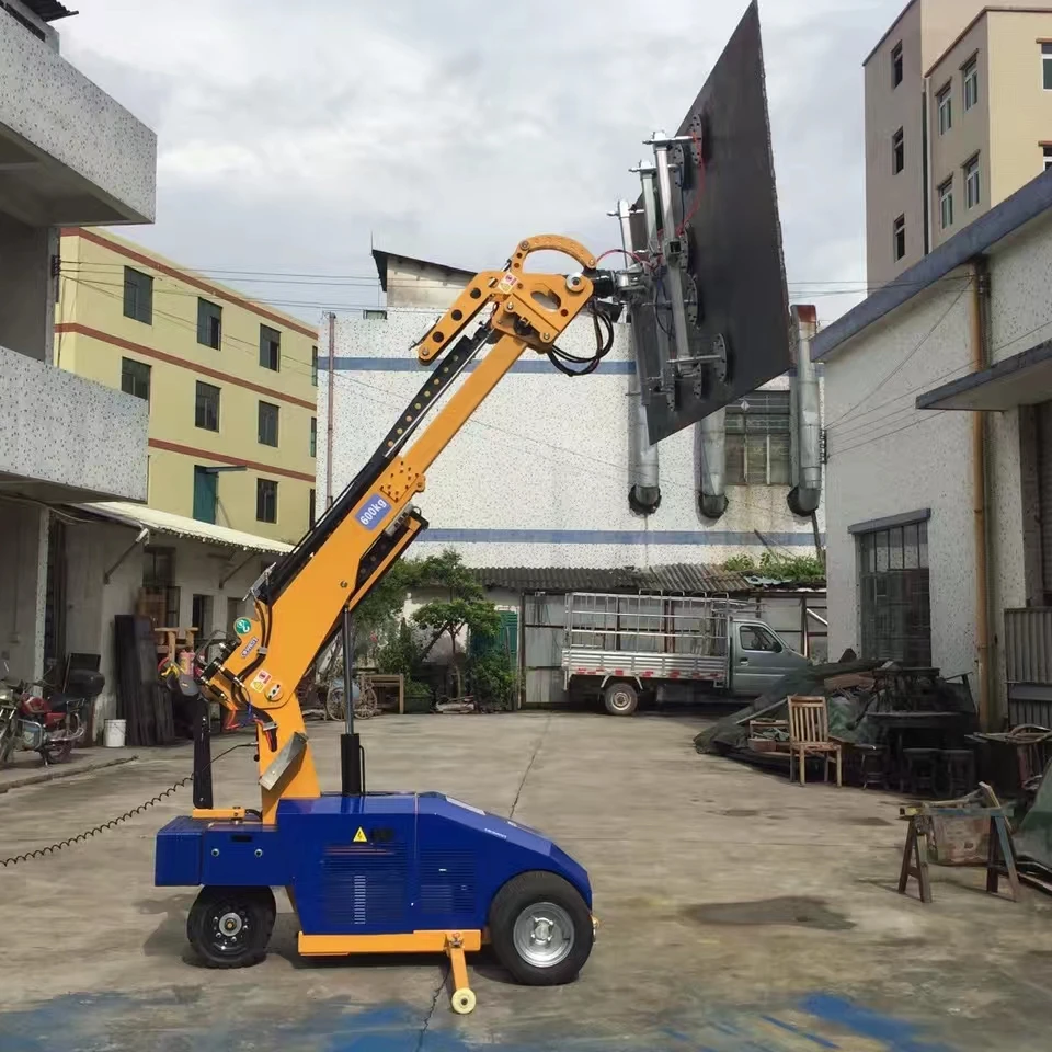 400kg portable wheel glass window lifting equipment robot metal sheet lift assist vacuum handling lifter