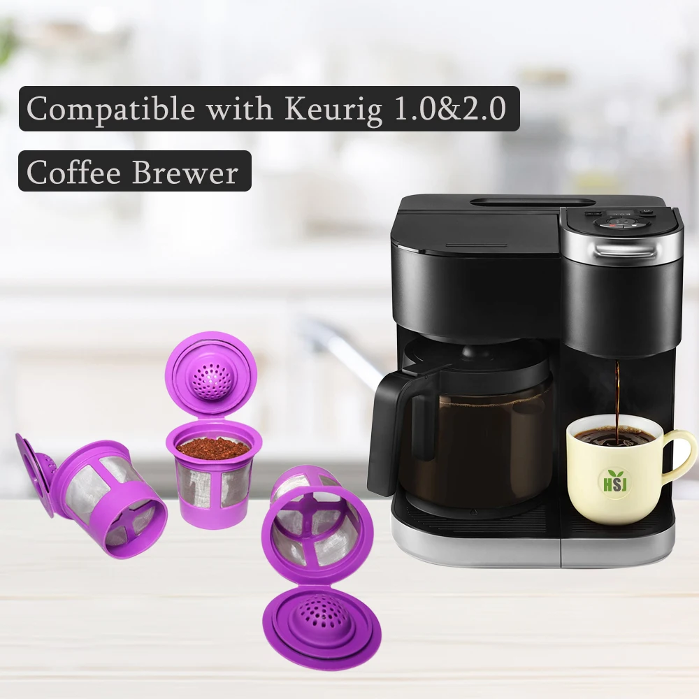 BPA FREE Keurig K-Cup Holder, Refillable Coffee Filter Eco-friendly Material
