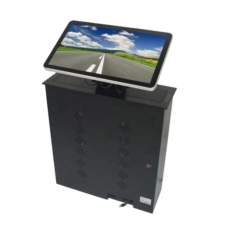 CE Rohs approve remote control AV system motorized pop up LCD monitor lift for conference table