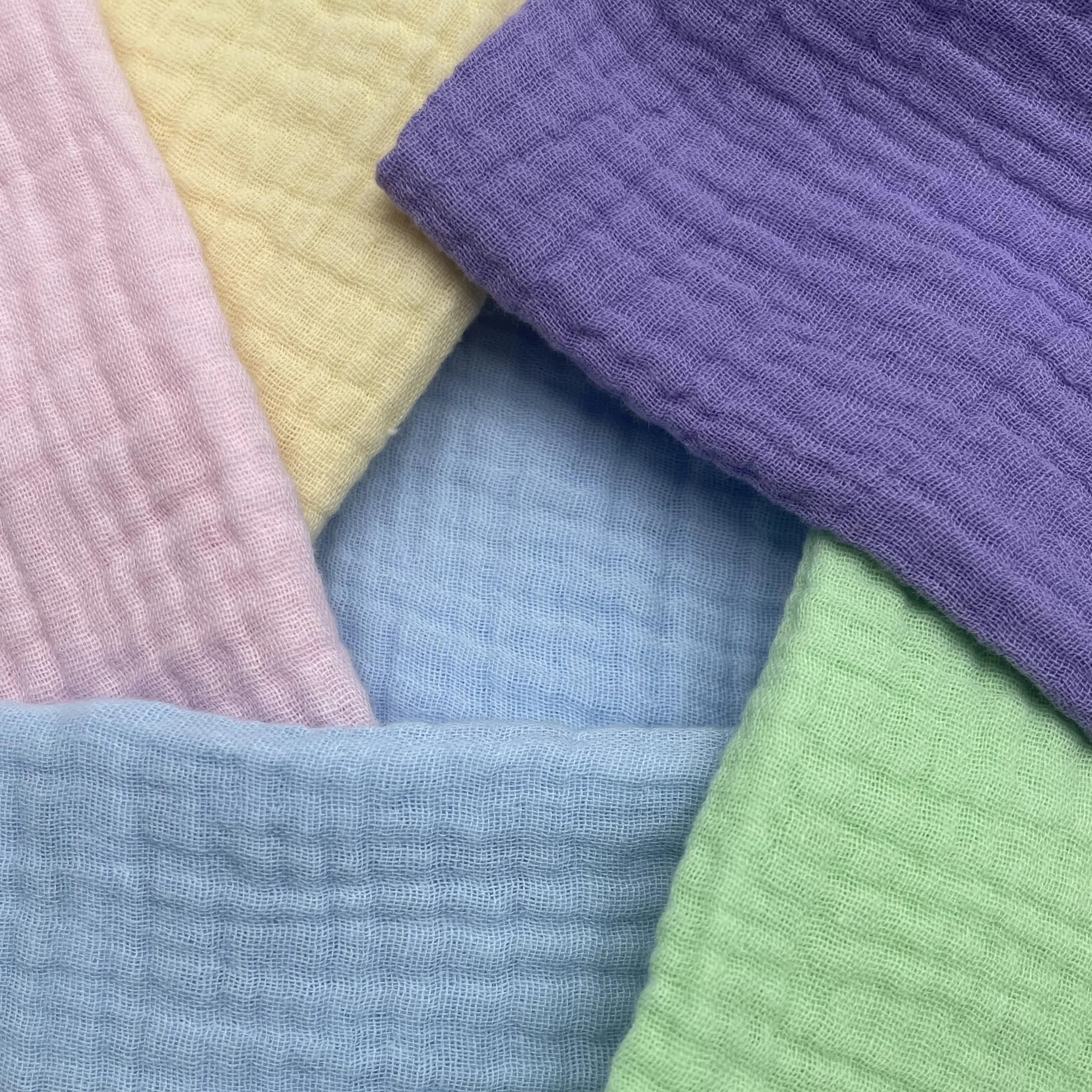 Wholesale 100% Cotton Double-Deck Crepe Muslin Crinkle Crepe Baby Clothing