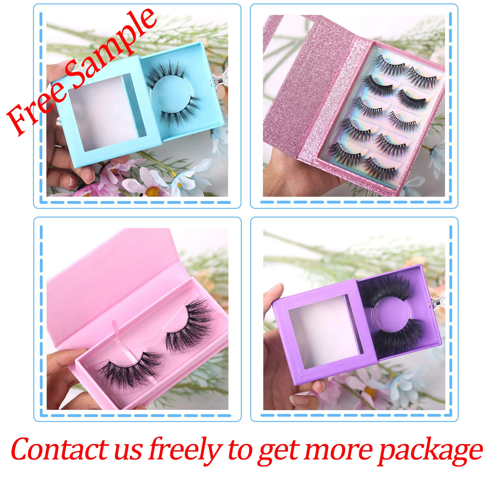 Korean  Silk False Eyelashes High Quality 3D Faux Mink Lashes
