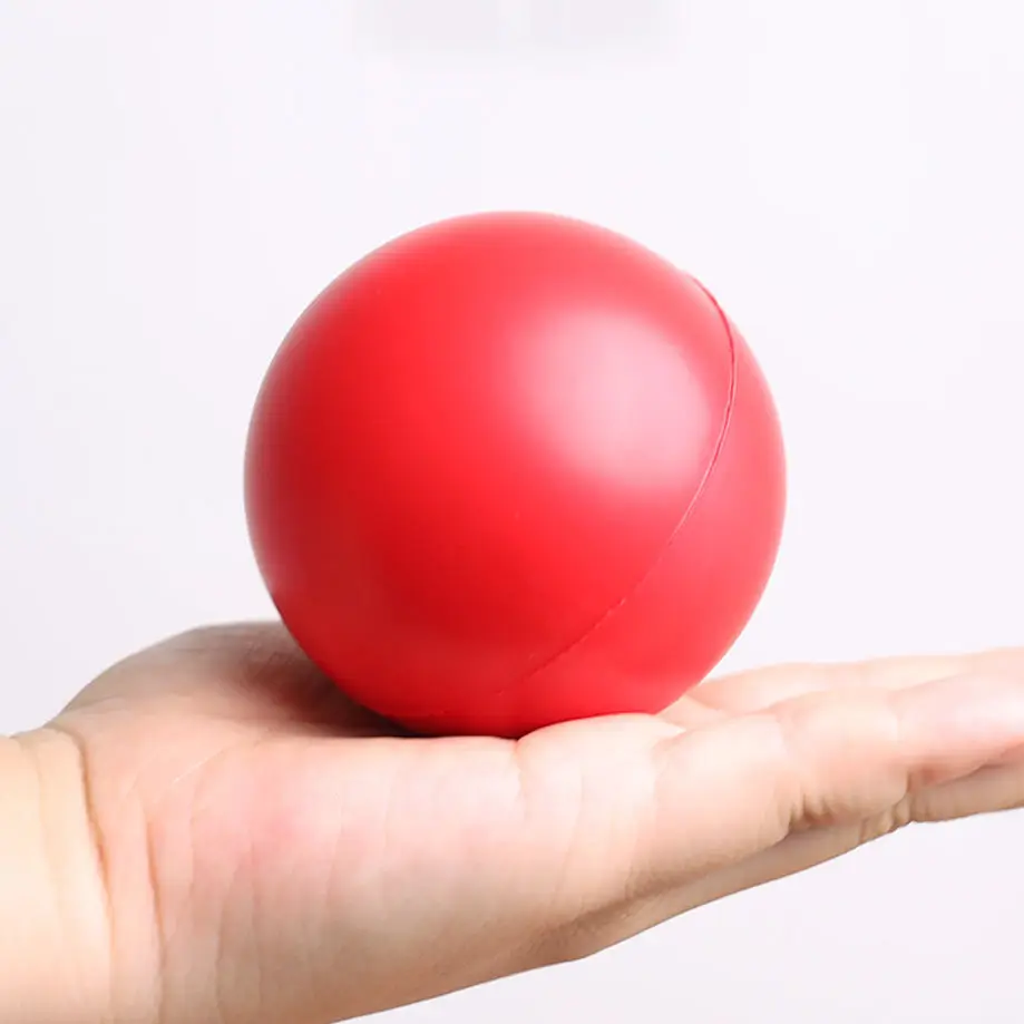Custom PU Foam Stress Ball Custom Logo Manufacturer Funny Hand Toy Anti PU Foam Soft Smiley Stress Ball with Promotion gift ball