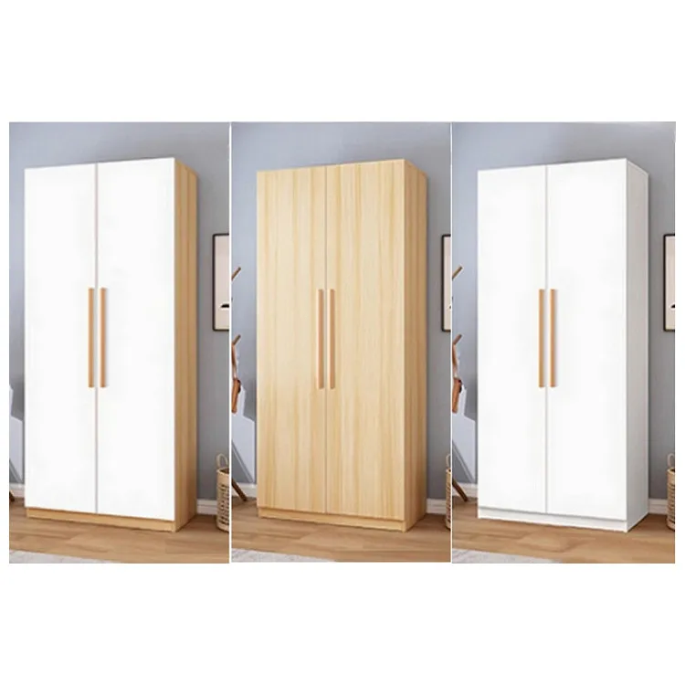 Wooden wardrobe cabinet bedroom wardrobe clothes closet simple and convenient organizer