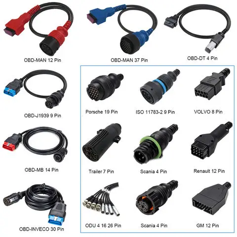 E-Car Connection 12 Pin Male to 16 Pin Female OBD OBDII Car Diagnostic Adapter Cable for GM Vehicles
