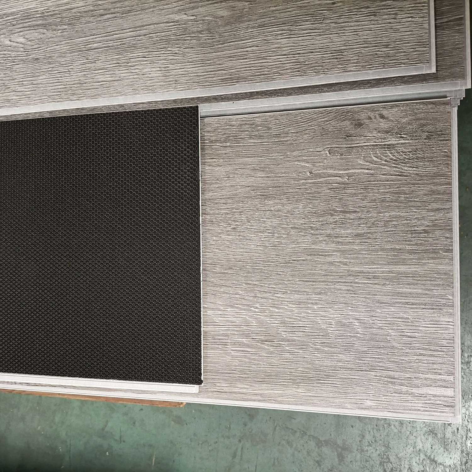 wood grain PVC vinyl LVT glue down floor for concrete prefab homes