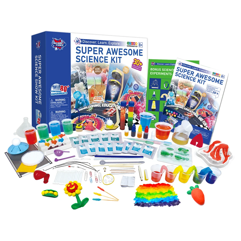 Hot Selling Mega Chemistry Showing STEM SMART Science Advanced Learning and Creative Fun Experiment Kit Toys for Kids 8+