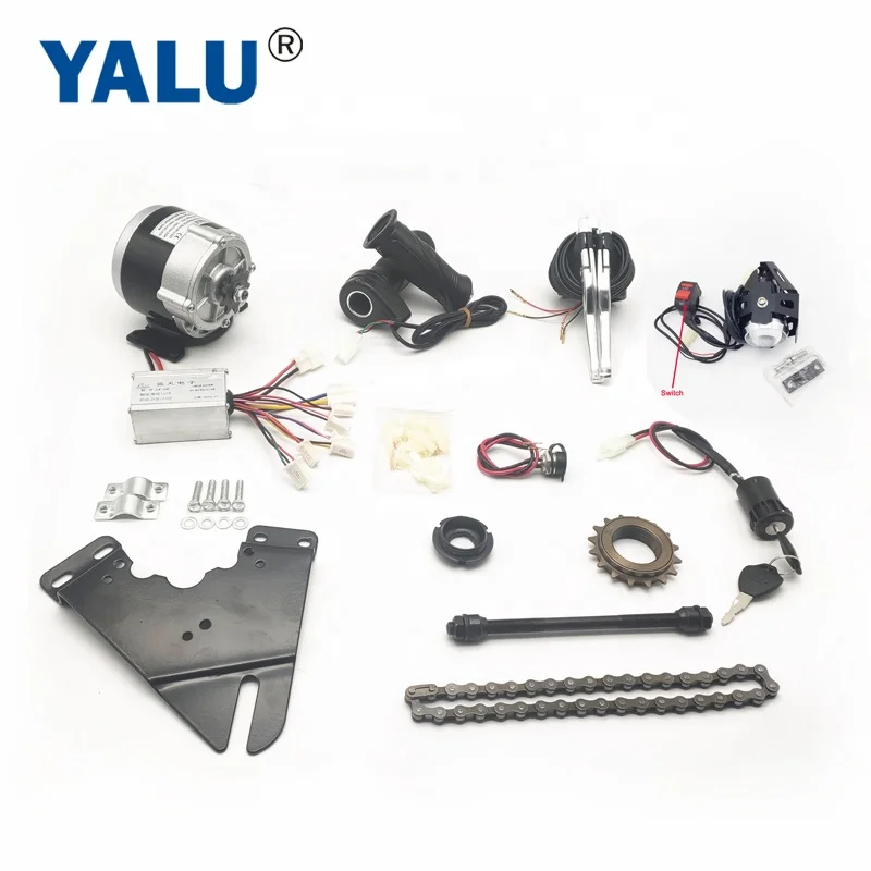 YaluMOTOR MY1016Z2 250W 12V  Power Electric Bike Kit For Lithium Battery Scooter Ebike Conversion Kit