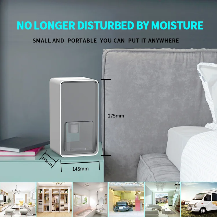 500ML/D Smart Domestic Whole House Moisture Proof Portable Mini Quiet Air Dehumidifier Dehumidifying Dryer 1.2L