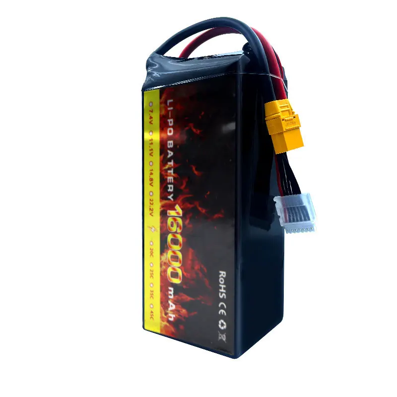 UVA Batteries Drone Battery 6S 16000mAh 22.2V 25C Drone Lipo Battery for Quadcopter Frame FPV UVA Drone