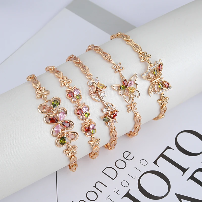 2022 Wholesale HD Jewelry Hit fashion design gold jewelries 18k gold bracelet