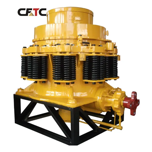 Hot sale 120t/h mountain rock fine crushing machine hard stone quarry pyz1200 spring cone crusher