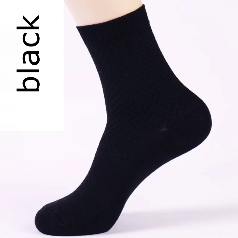 Bamboo cotton middle-tube man custom logo socks breathable dark ankle socks and anti-bacterial sports men sock for five colors