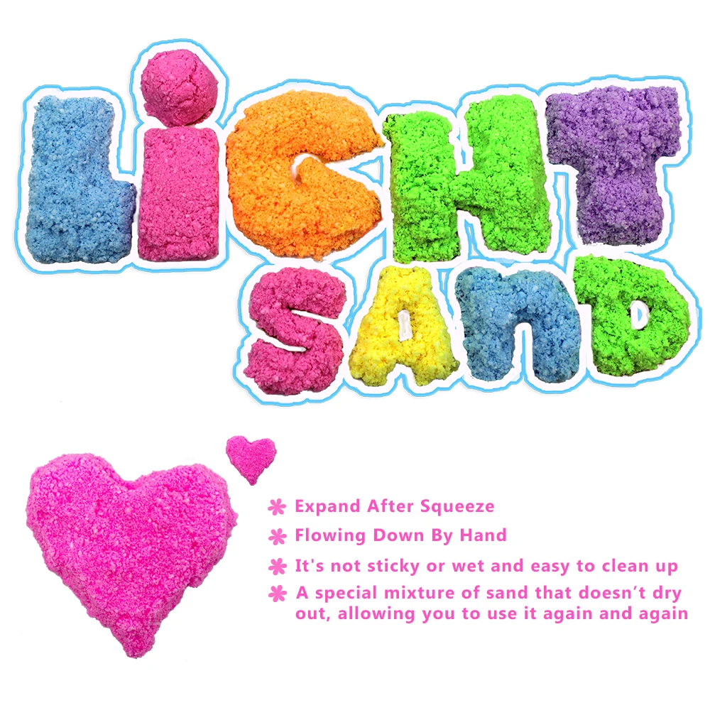 
210g Indoor High-performance Kid Modeling Super Light Clay Play Sand 