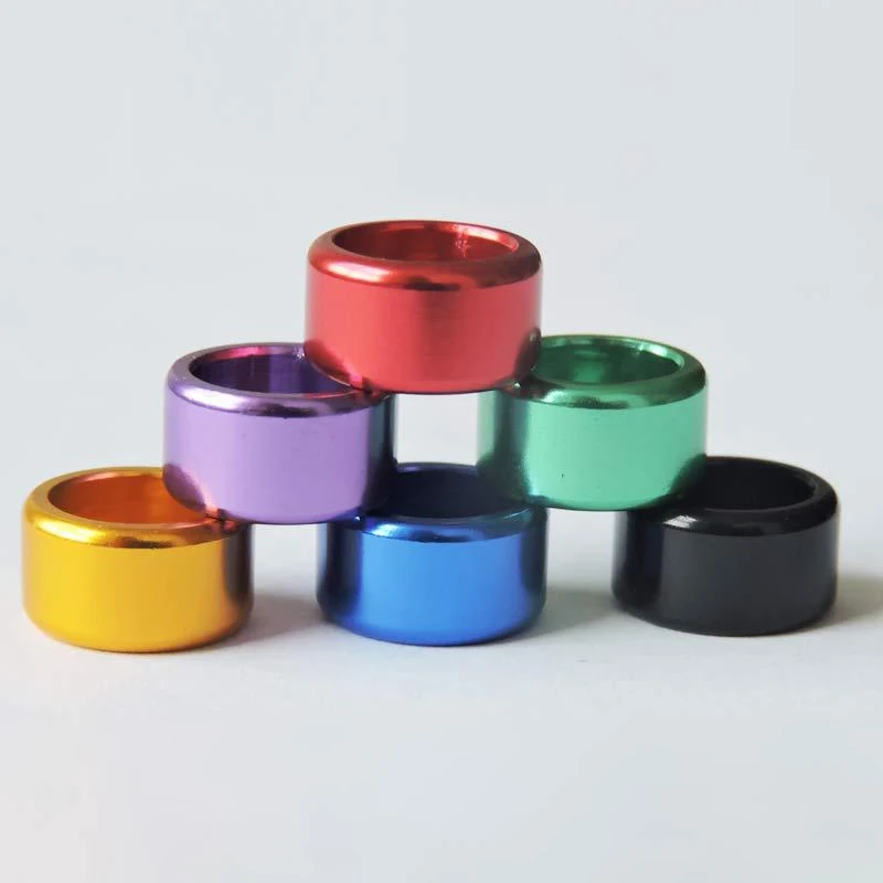 Wholesale Bird Supplies Pigeon Product Accessories Aluminum Bird Foot Ring Colorful Electroplated Carrier Pigeon Ring