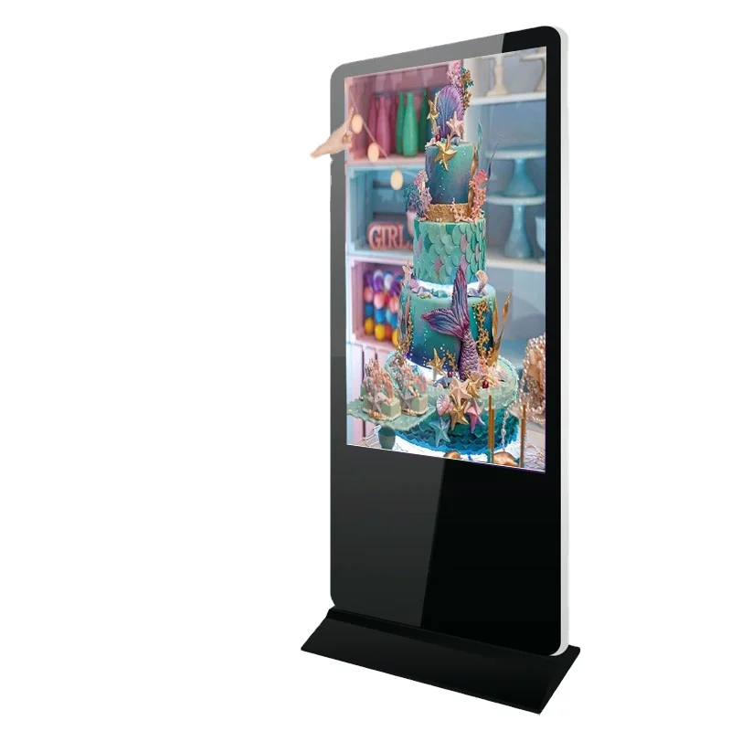 49 Inch  Factory Floor Standing 4K LCD Android Touch Screen  Digital Signage Display Advertising Kiosk