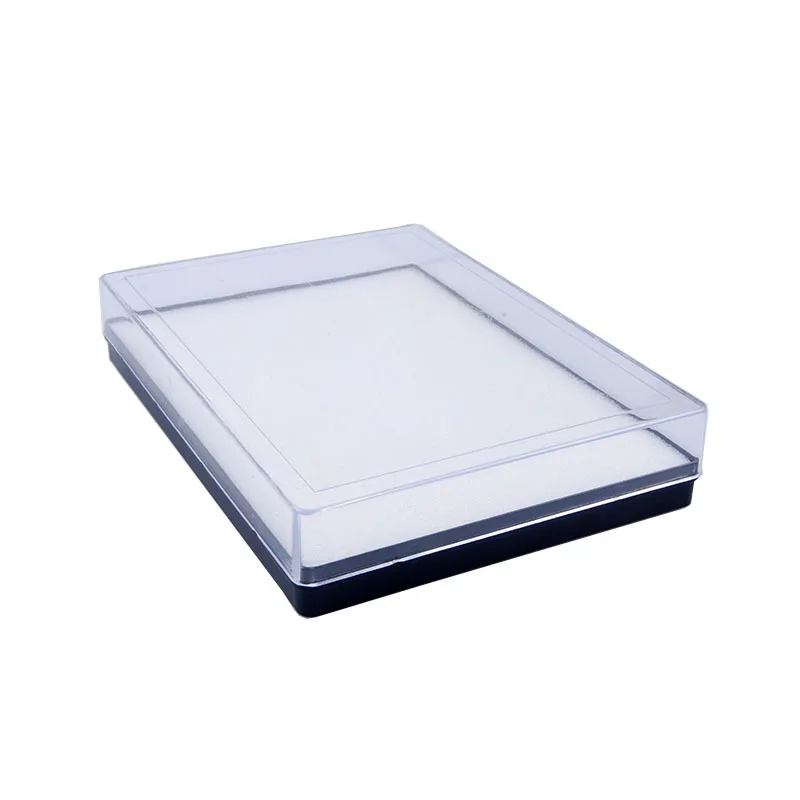 Transparent plastic box for Earring Cufflinks Pendant brooch key chain jewelry display storage