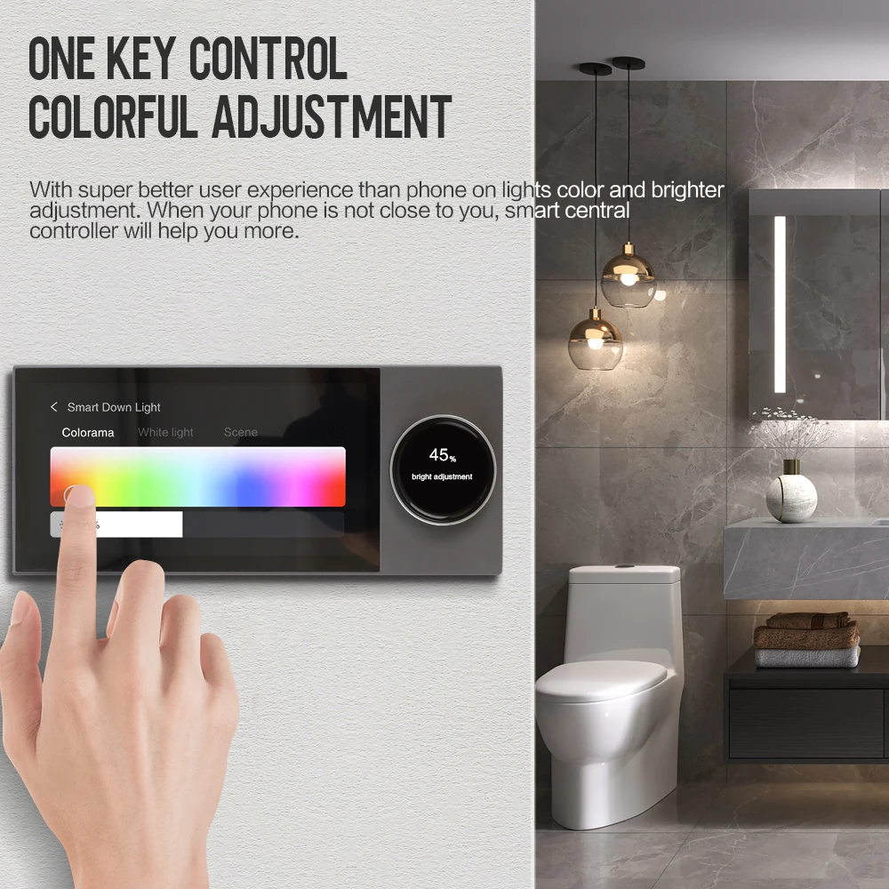 6inches Central Control for Intelligent Scenes Smart Devices Tuya Smart Multi-functional Touch Screen Control Panel