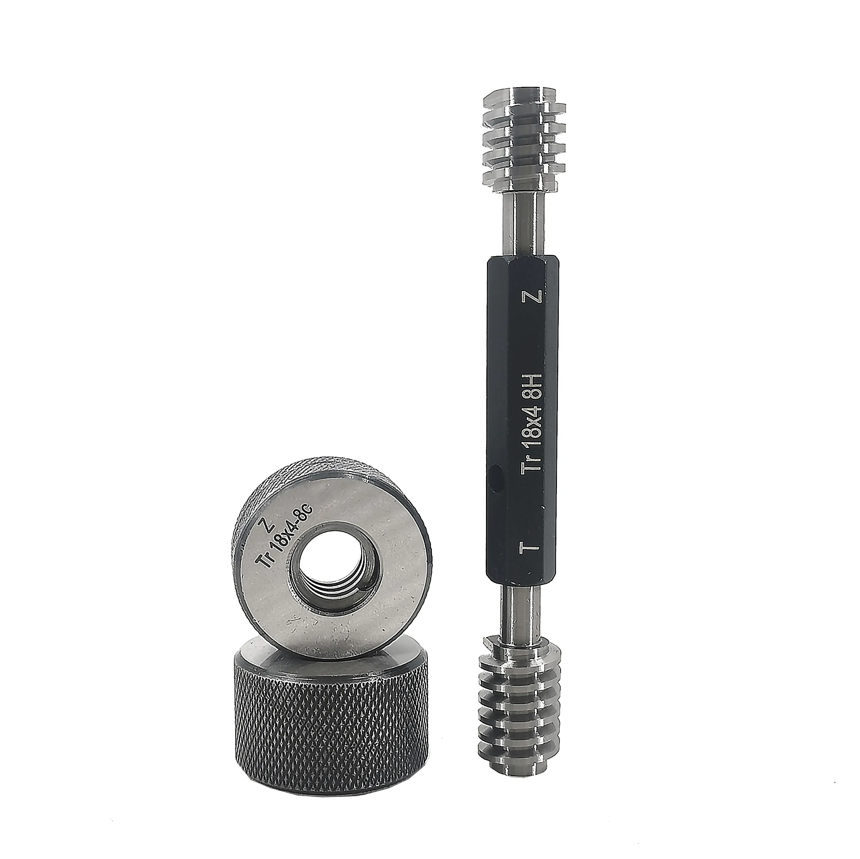 Customized High quality Trapezoidal 18x4 -8H/C Ring&Plug GO NOGO Thread Gauges for ANSI/ASME Reference
