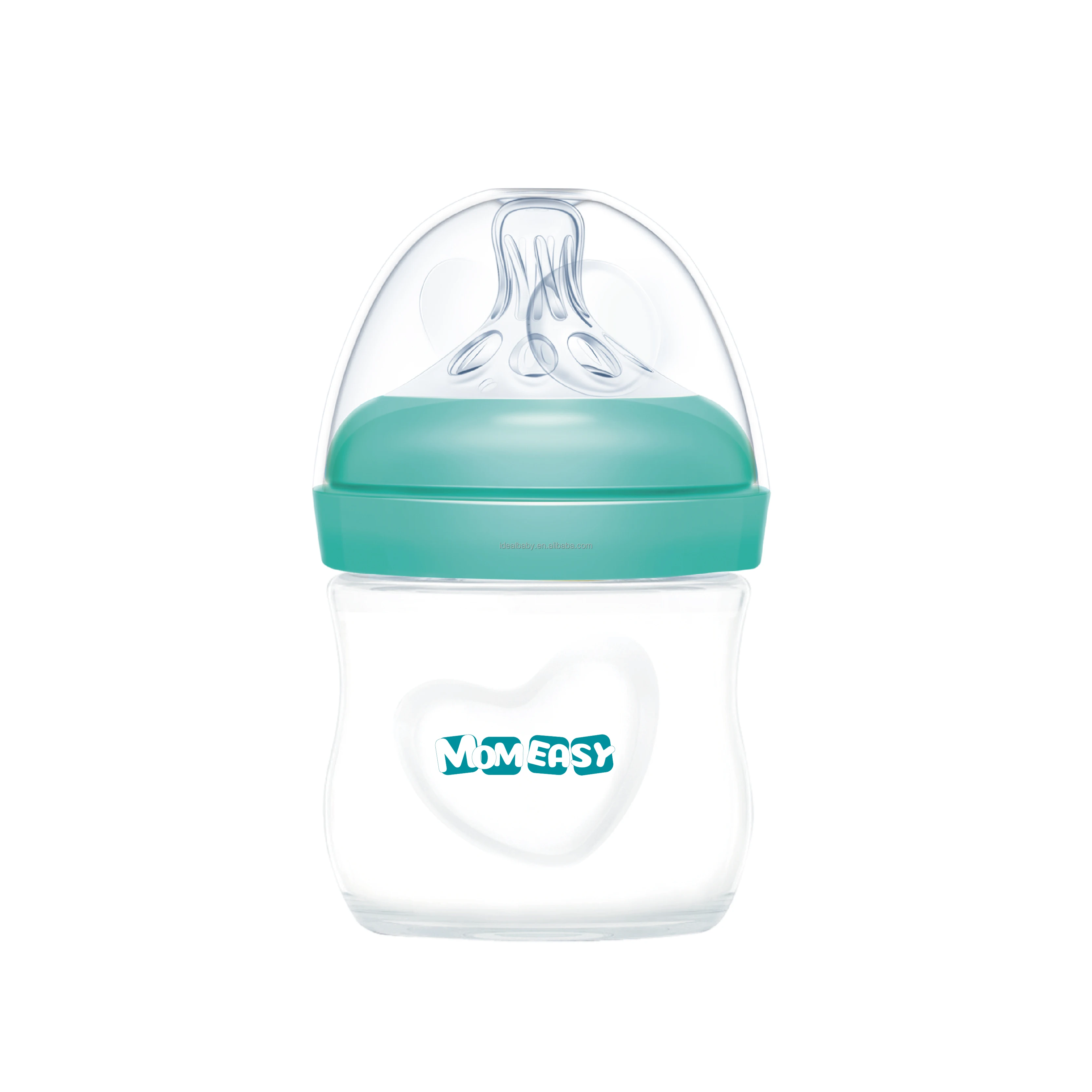 Hot sale 4oz/120ml Wide Neck Borosilicate Glass Baby Feeding Bottle