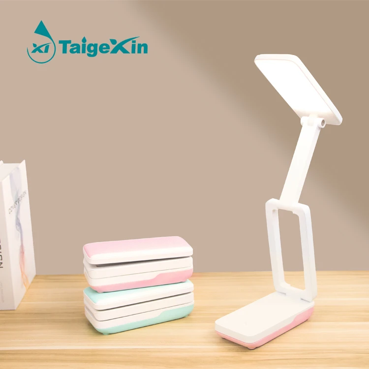 Folding Portable Design Rechargeable USB Study LED Table Lamp LED Solar Lamps Battery Operated Desk Lamps