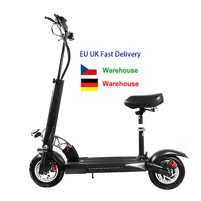 Europe Warehouse 10inch escooter  800W 1000W 48V 15ah escooter dual suspension adult fast  EU electric scooter