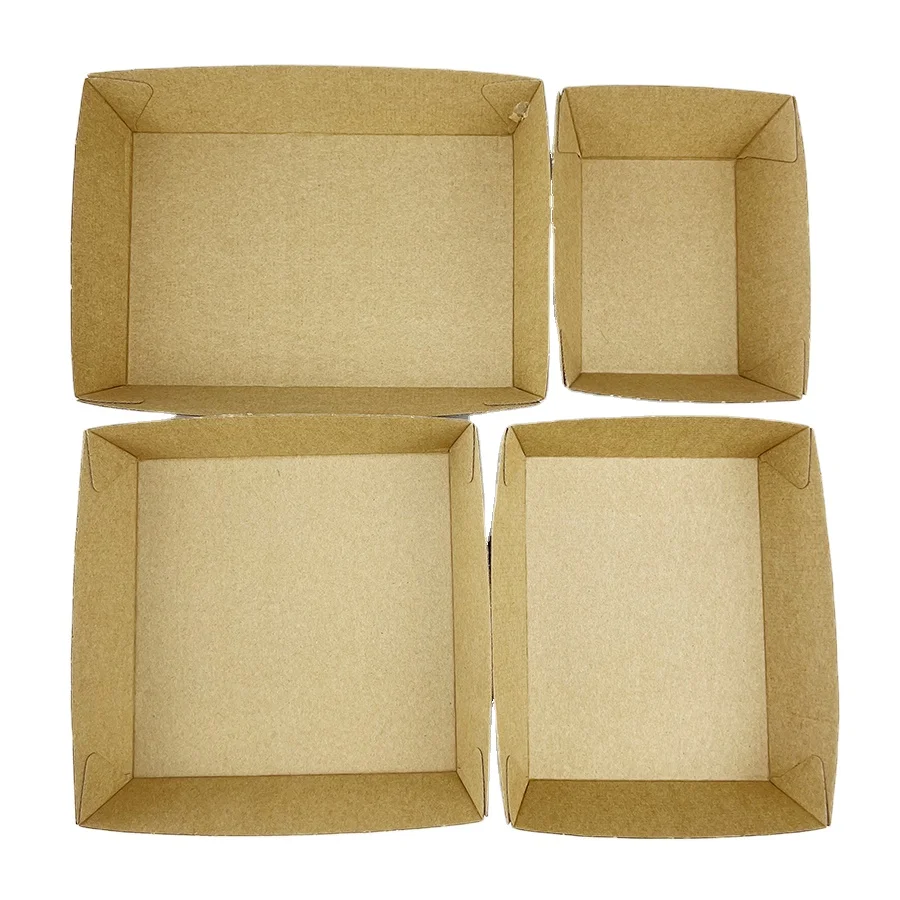 Hot Selling Custom Printed Logo Biodegradable Cheap food packaging trays food storage tray Corrugated Food Tray